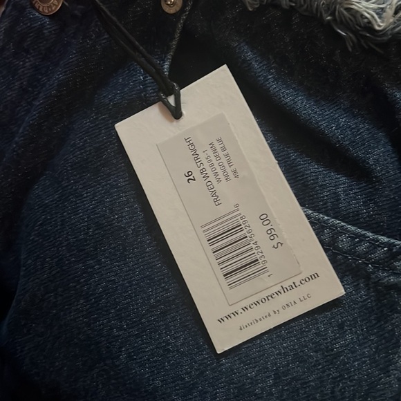 WEWOREWHAT
High-Rise Frayed Straight Leg Jeans size 26 - Picture 5 of 6